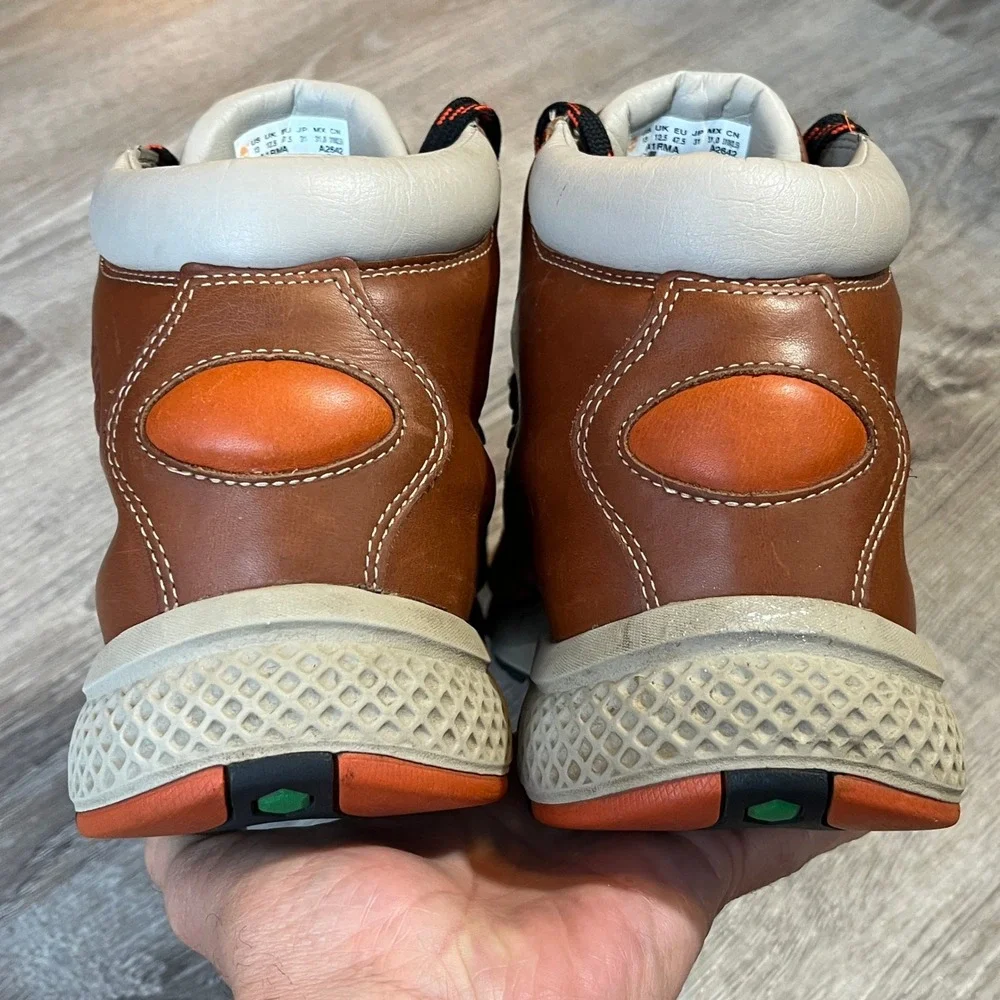 Timberland World Hiker Mid Waterproof Leather Boots Brown Mens 13 A1RMA Aerocore